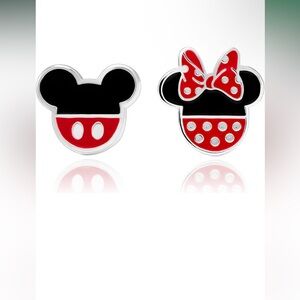 Disney Mickey and Minnie Red and Black Earrings NWOT